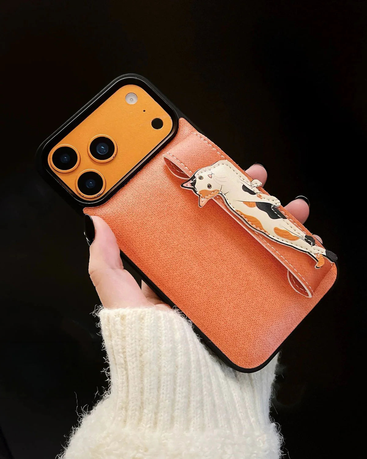 ORANGE CAT WALLET PHONE CASE