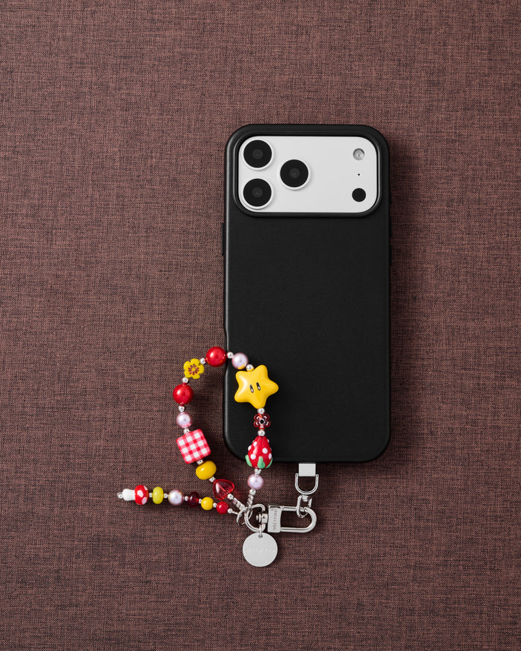 CHERRY STAR CLUSTER PHONE STRAP