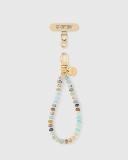 AQUA AGATE ORBIT PHONE STRAP