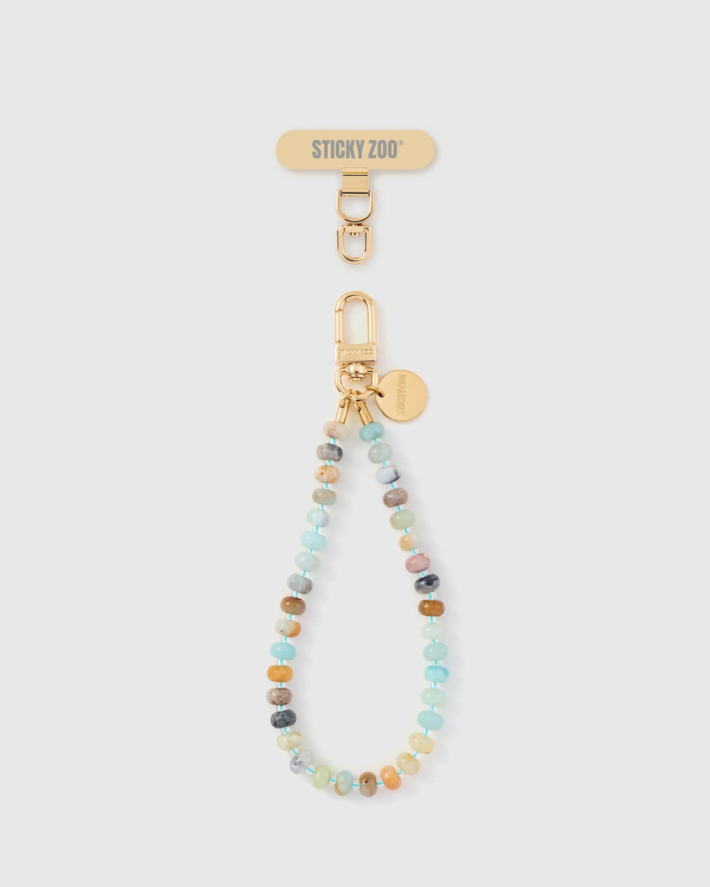 AQUA AGATE ORBIT PHONE STRAP