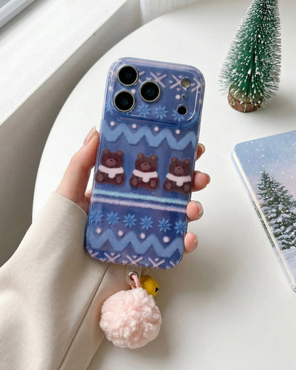 WINTER BEAR KNIT Phone Case