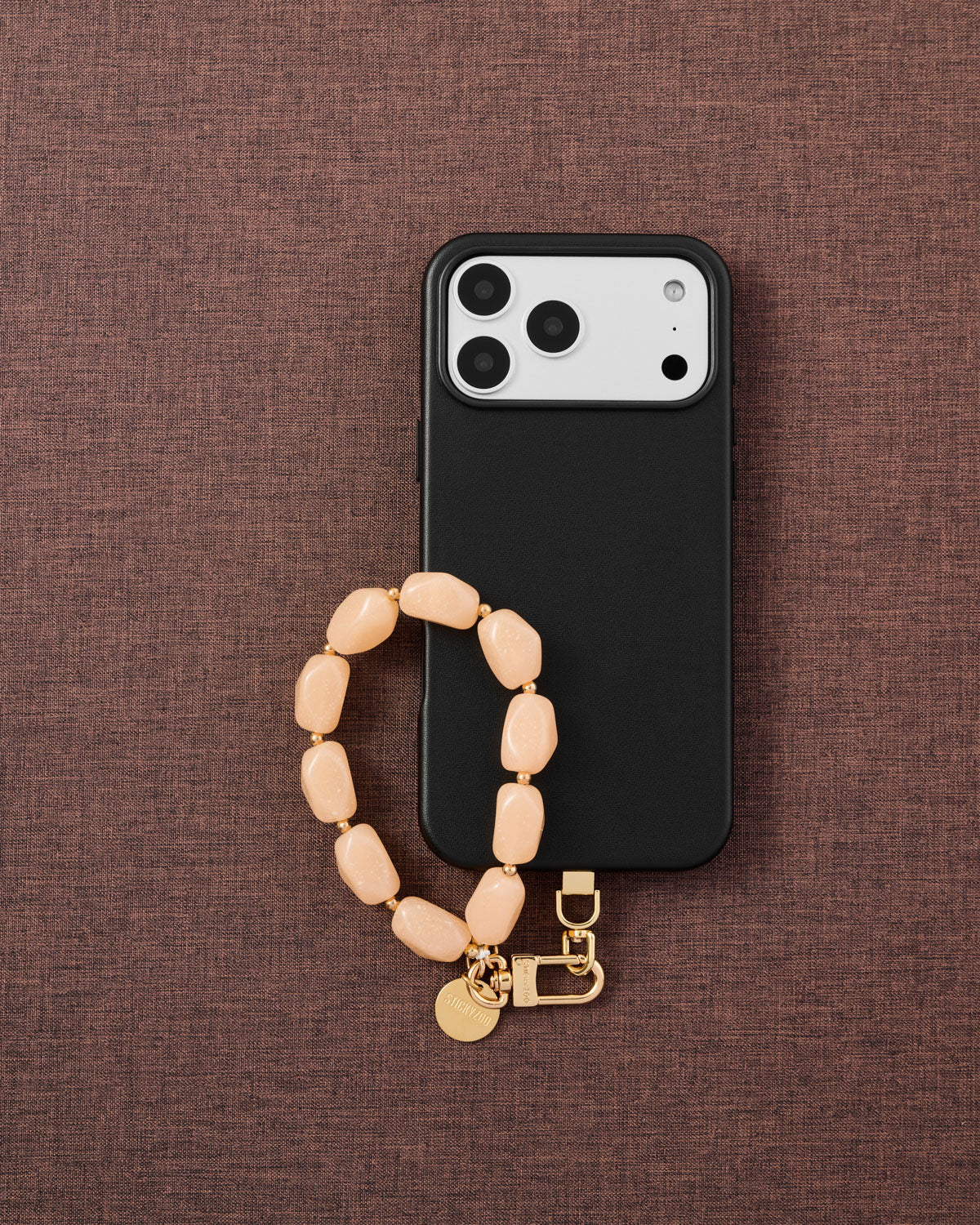 PEONY STONE PHONE STRAP