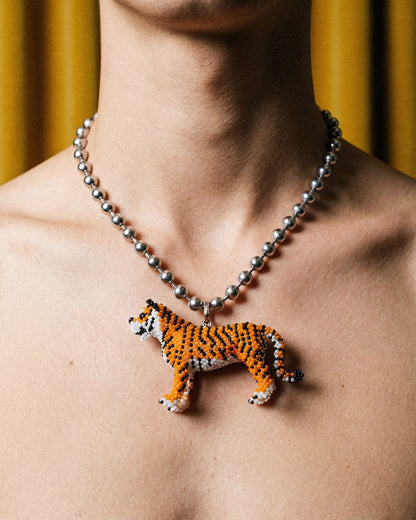 TIGER BEAD NECKLACE