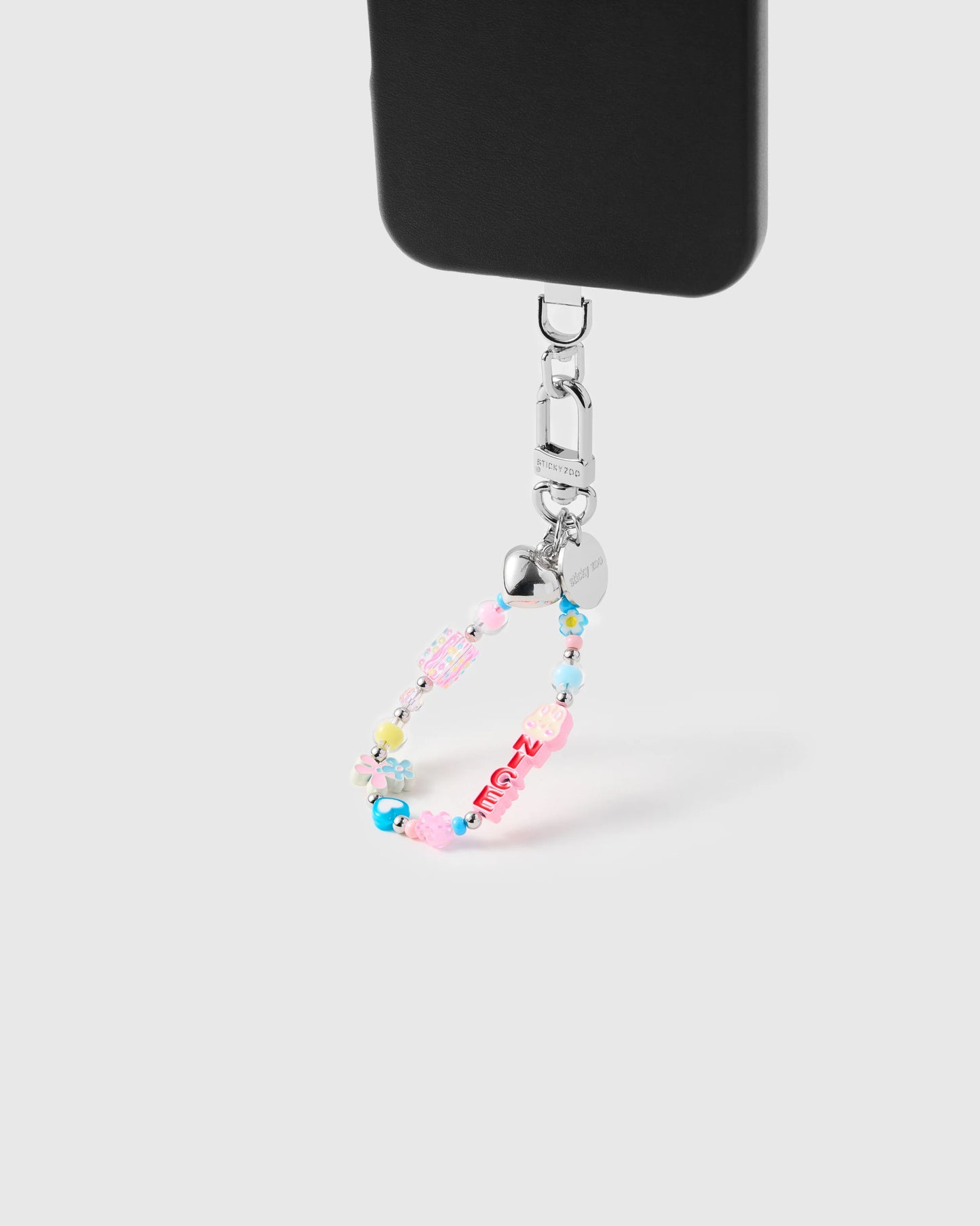 BLUSH FLOWER CLUSTER PHONE STRAP