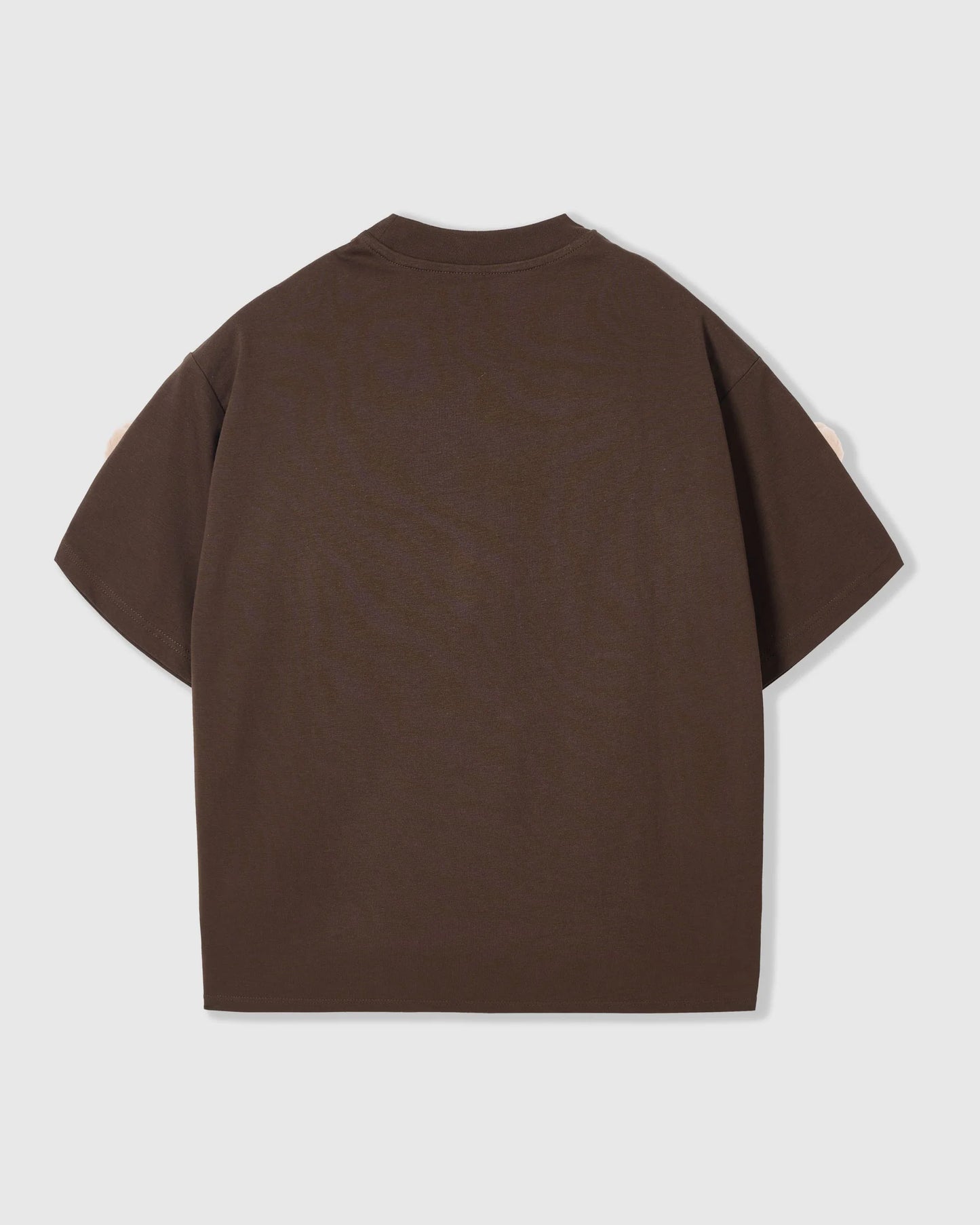 KHAKI TEDDY CHECK-EAR CHARM T-SHIRT