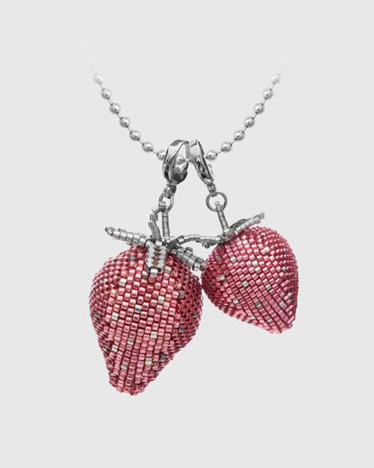 STRAWBERRY BEAD NECKLACE