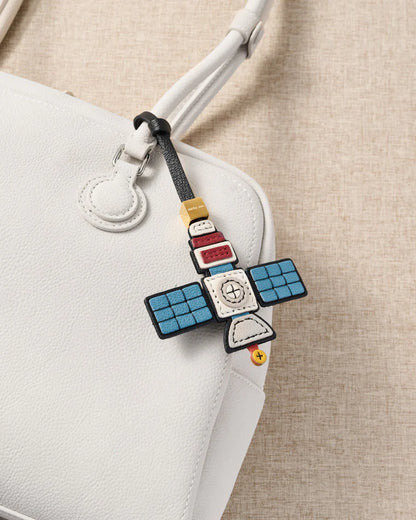 SATELLITE LEATHER BAG CHARM