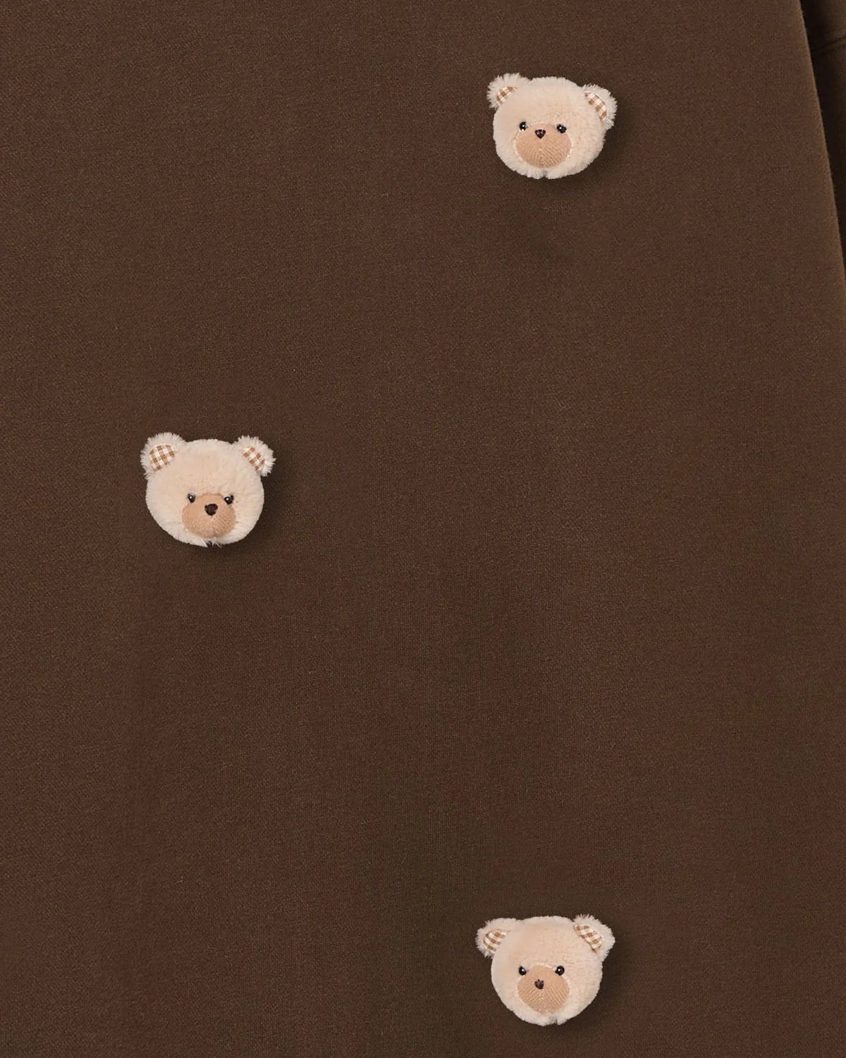 TEDDY CHECK-EAR SWEATSHIRT