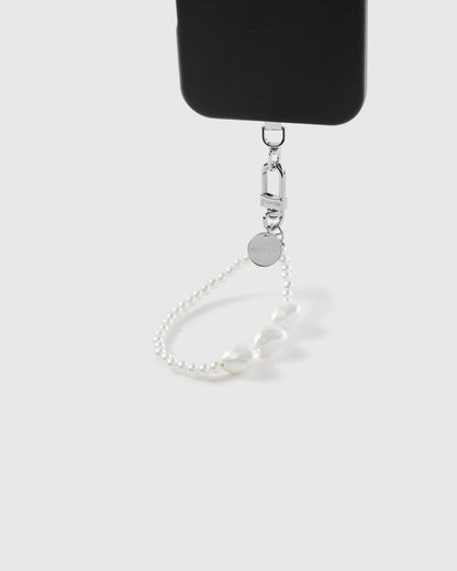 PEARL HEART PHONE STRAP