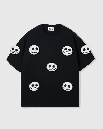 SKULL-SMILES HALLOWEEN T-SHIRT