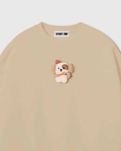 CARDINAL PUPPY SWEATSHIRT