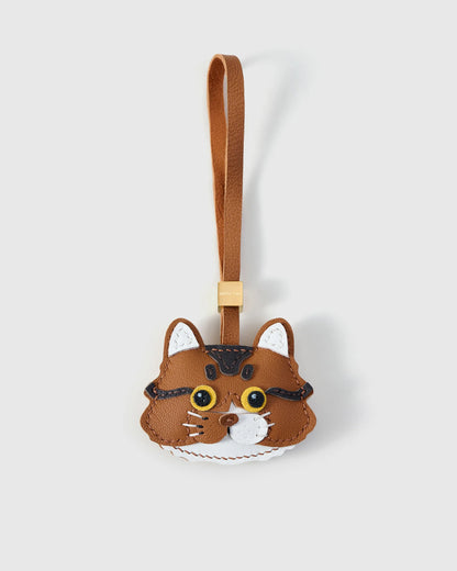 LONG-HAIR TABBY CAT CHARM