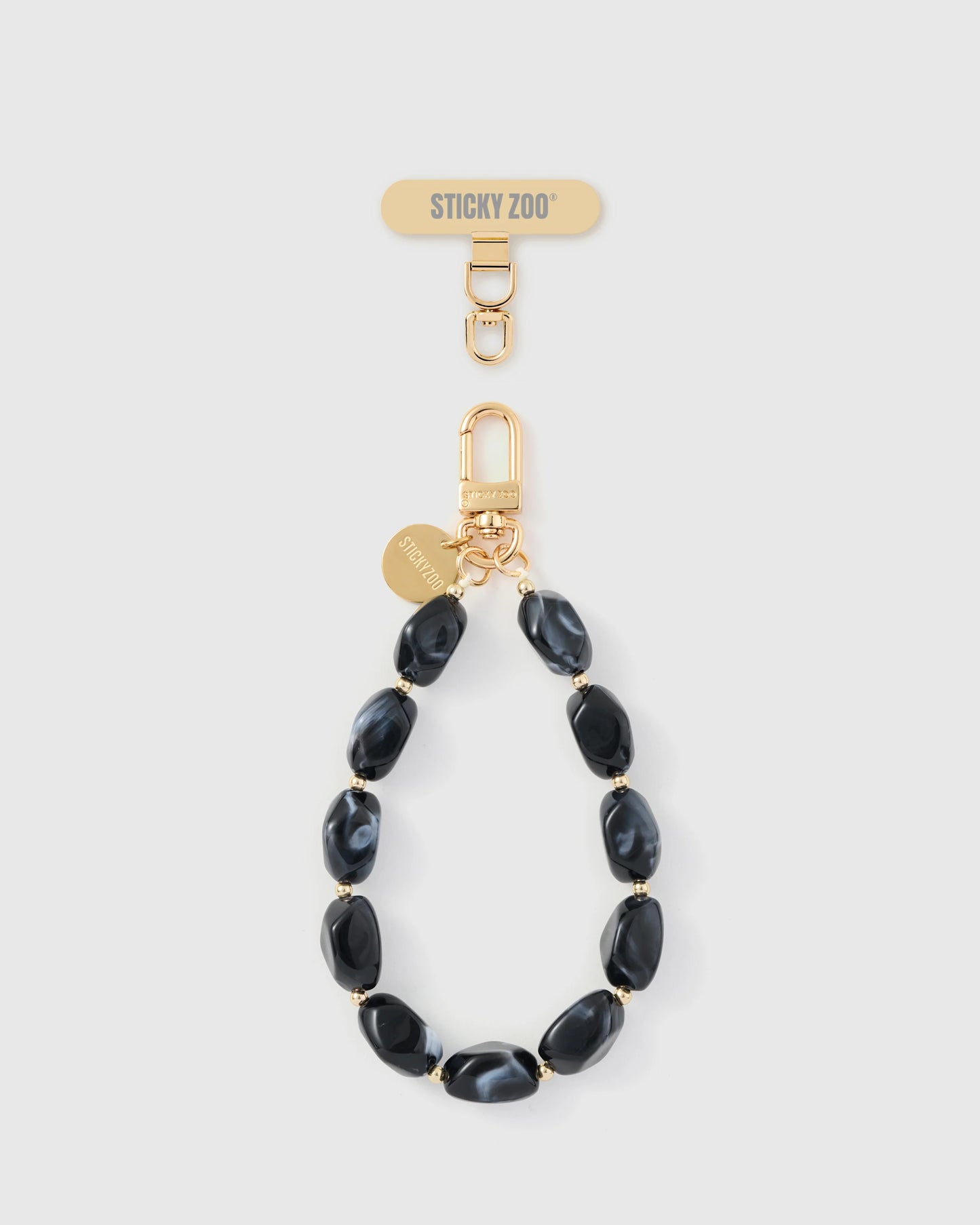 OBSIDIAN AGATE PHONE STRAP