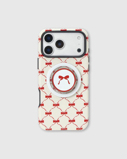 RED BOW LATTICE PHONE CASE