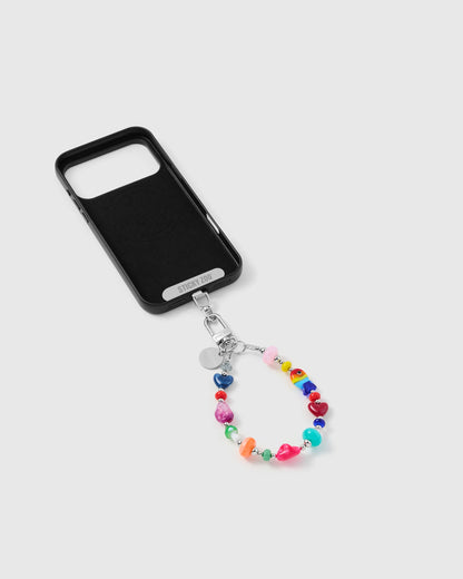 RAINBOW HEART PHONE STRAP