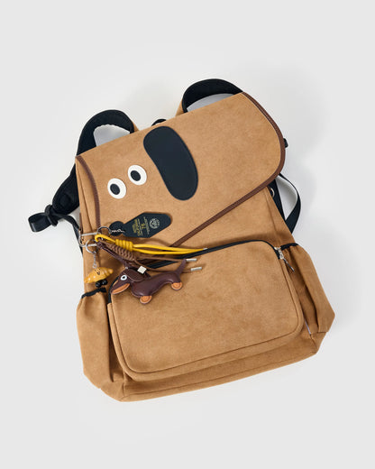 DACHSHUND BACKPACK + CHARM SET