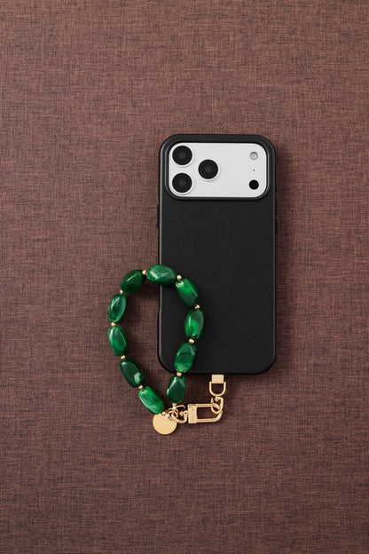 EMERALD MARBLE PHONE STRAP