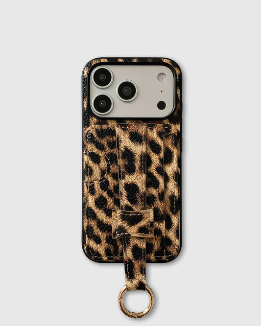 BURGUNDY WALLET STRAP PHONE CASE