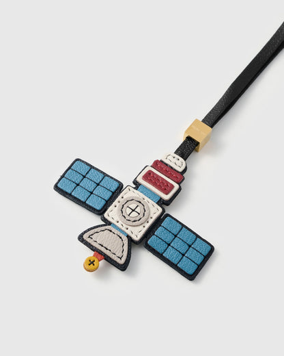 SATELLITE LEATHER BAG CHARM