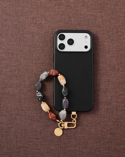 ONYX MIX AGATE PHONE STRAP