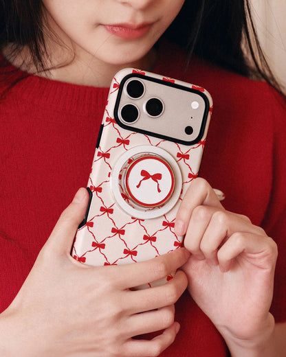 RED BOW LATTICE PHONE CASE