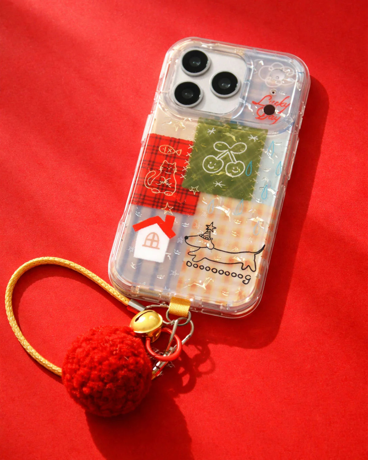 PATCHWORK PUP PHONE CASE