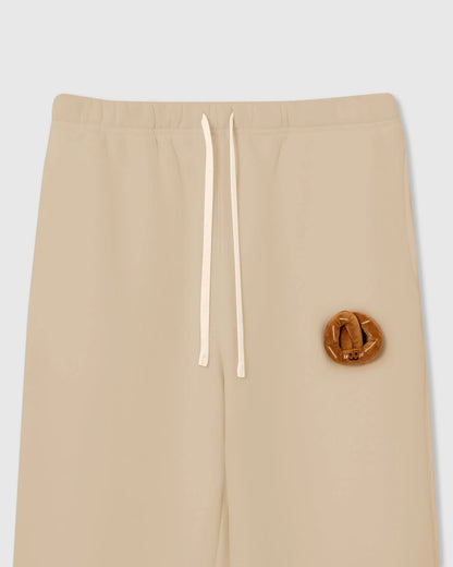 DOUBLE CROISSANT PLUSH SWEATPANTS