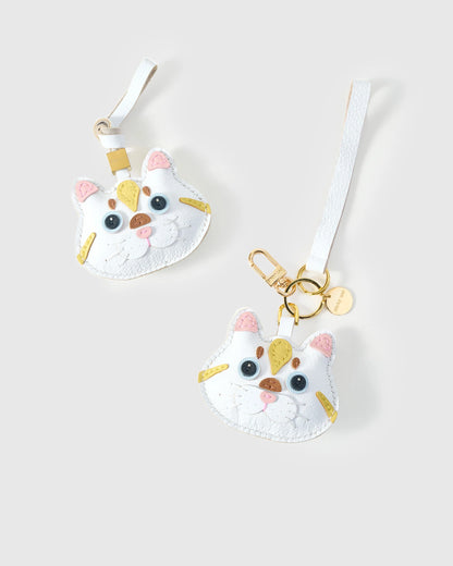 SILVER TABBY CAT CHARM