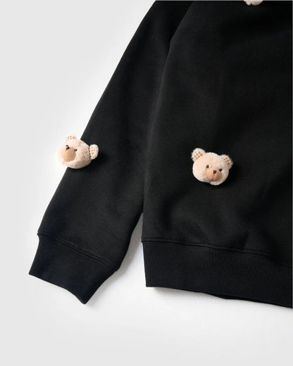 TEDDY CHECK-EAR SWEATSHIRT