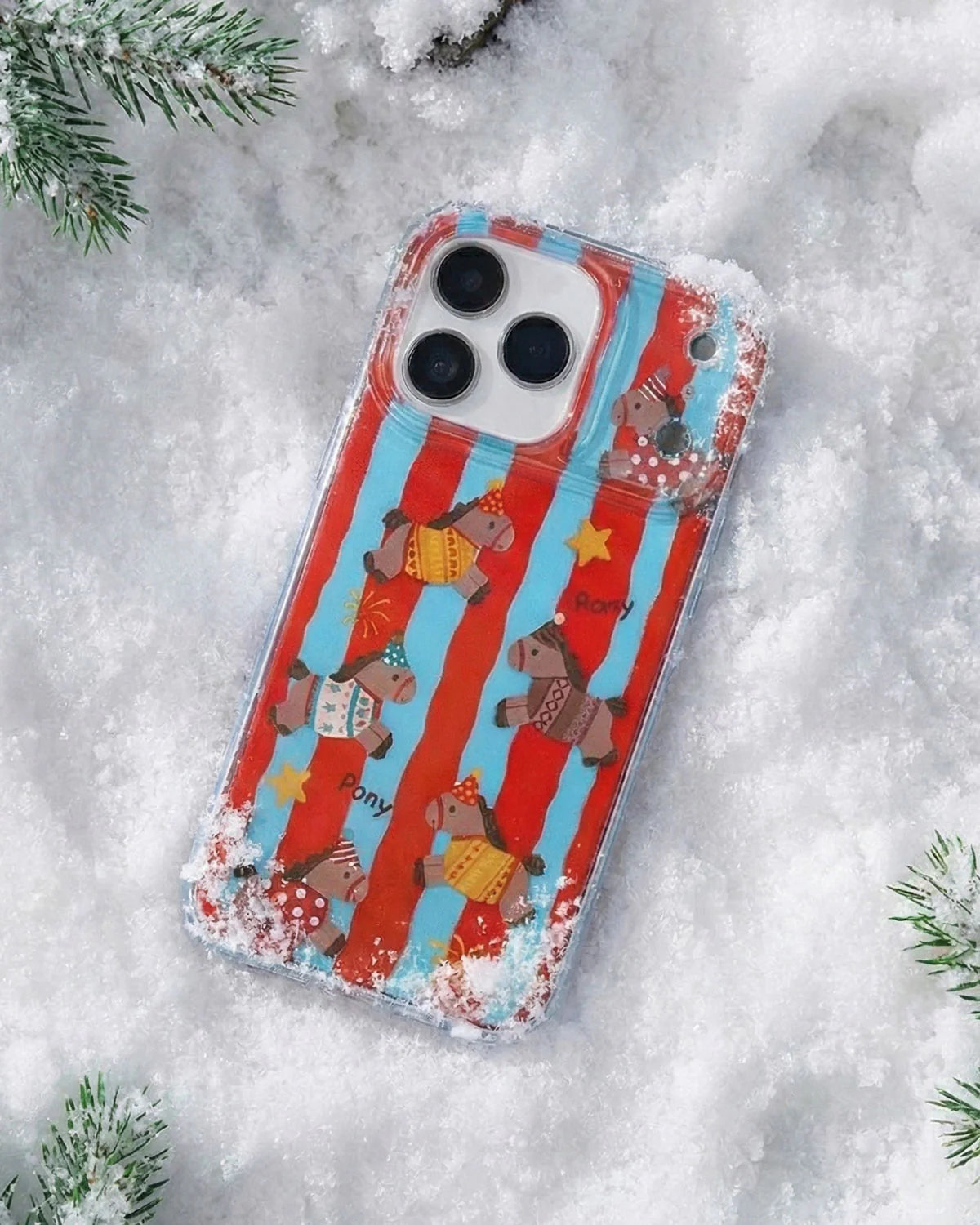 CIRCUS PONY STRIPE PHONE CASE