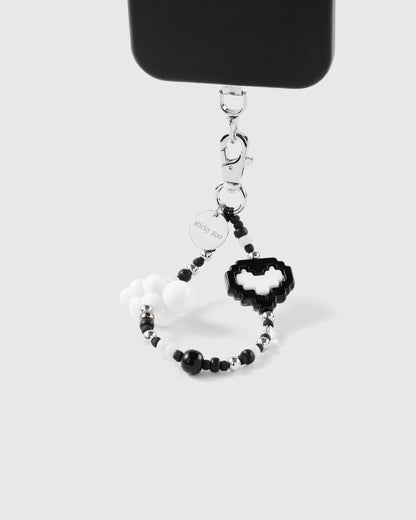 PIXEL HEART CLOUD PHONE STRAP