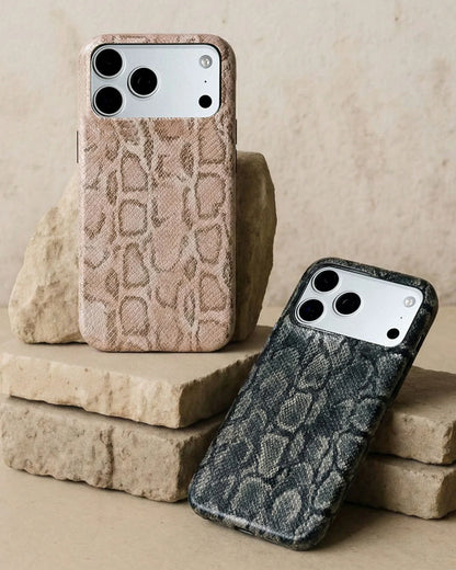WHITE SNAKE TEXTURE Phone Case