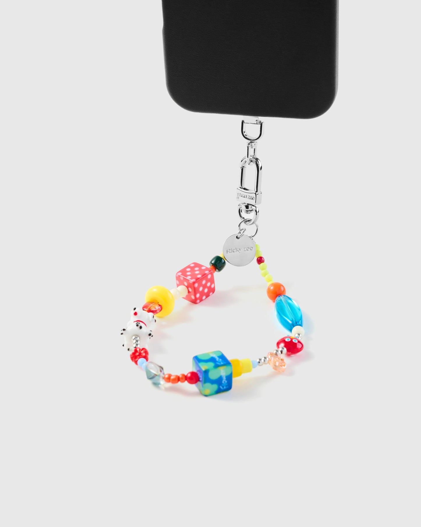 DALMATIAN DICE PHONE STRAP