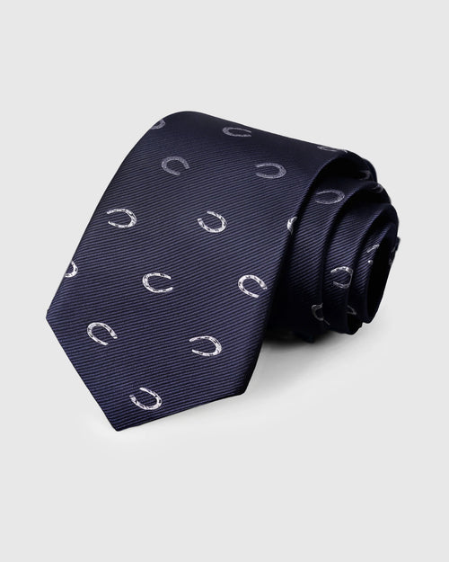 MIDNIGHT HORSESHOE TIE