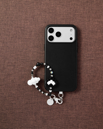 PIXEL HEART CLOUD PHONE STRAP
