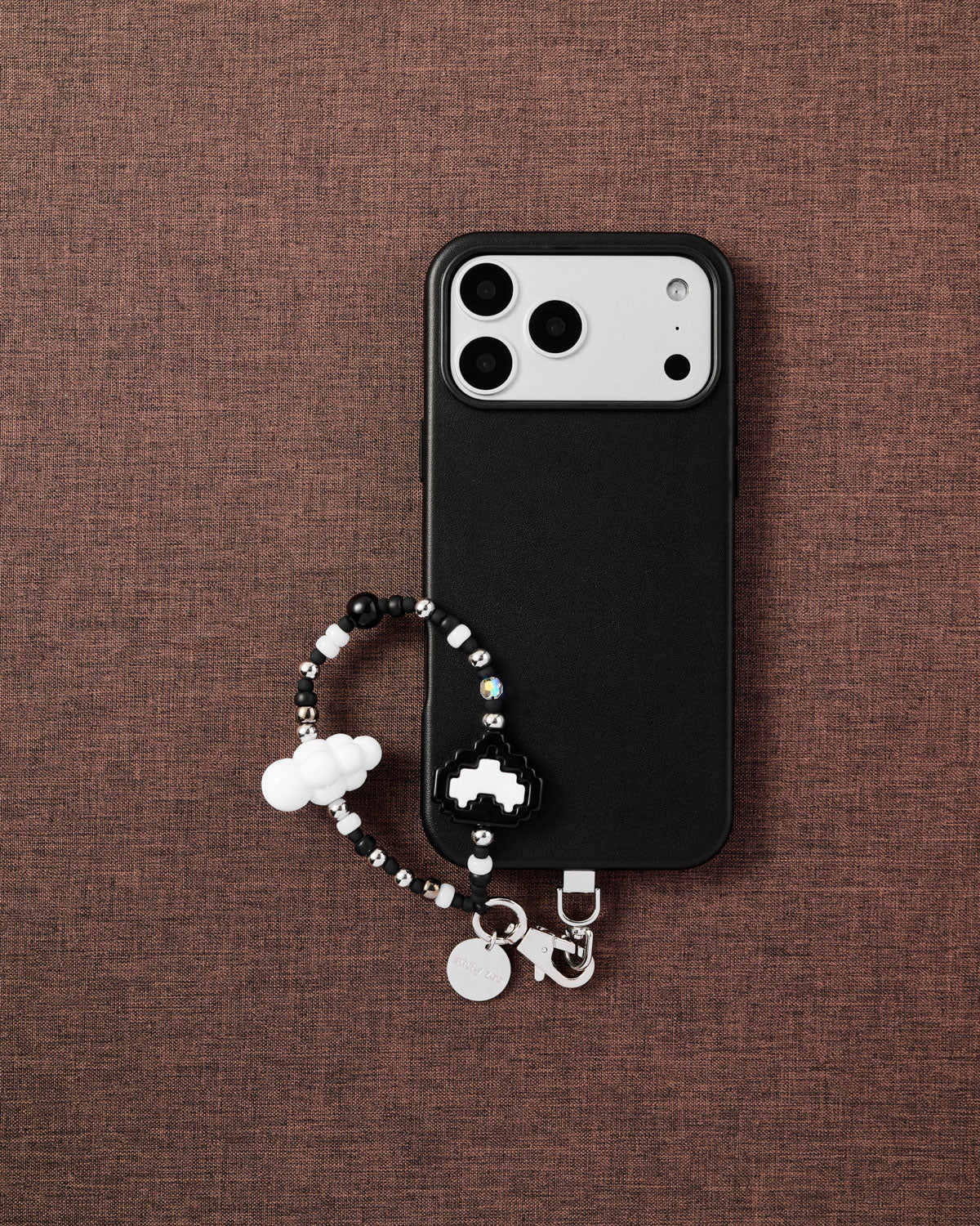 PIXEL HEART CLOUD PHONE STRAP