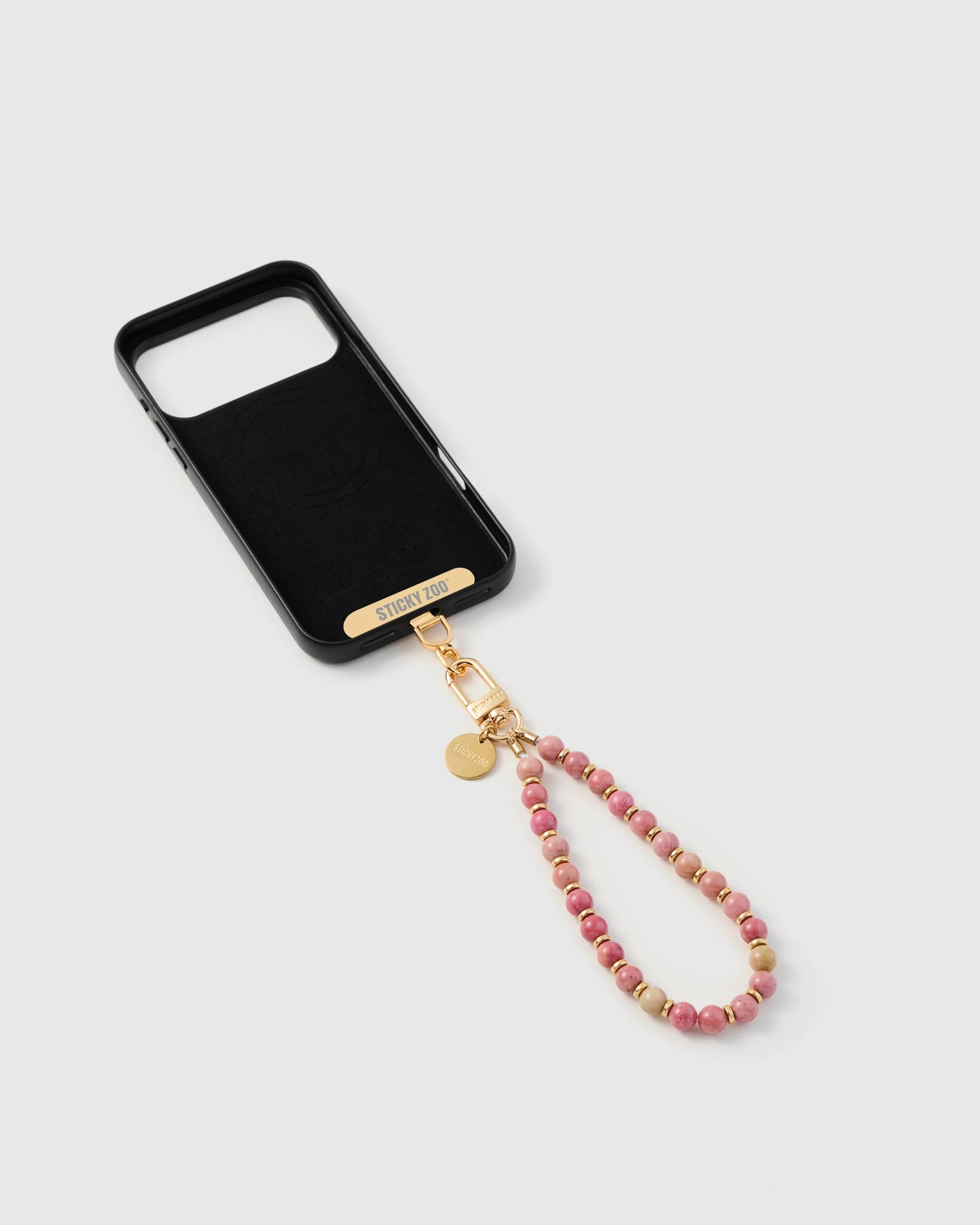 PINK STONE PHONE STRAP