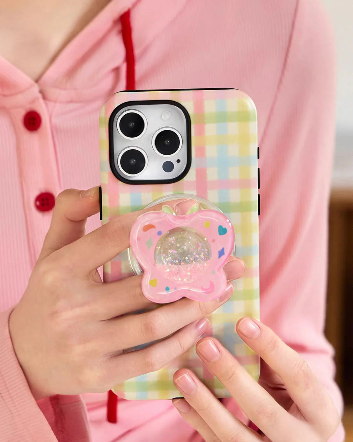 Pastel Flower Plaid Phone Case