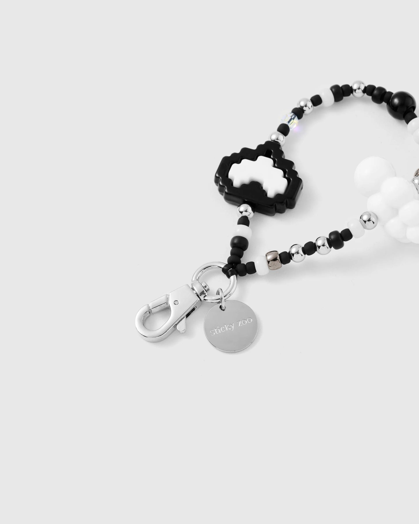 PIXEL HEART CLOUD PHONE STRAP
