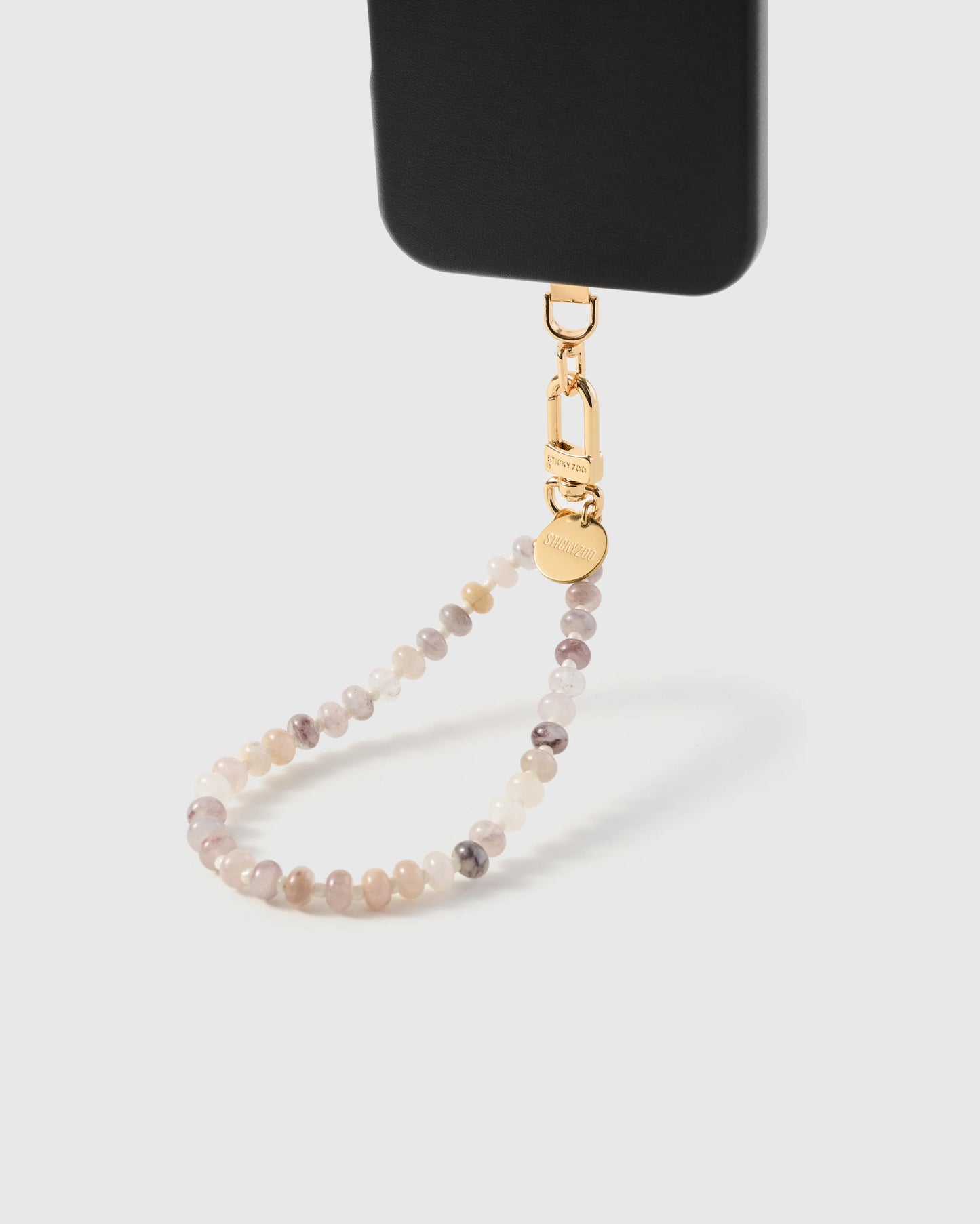 BLUSH AGATE ORBIT PHONE STRAP