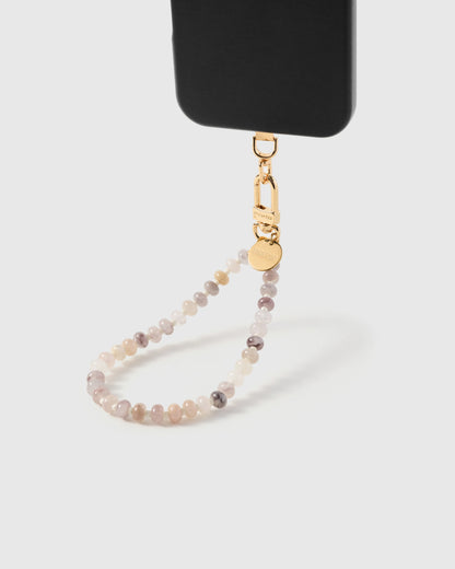 BLUSH AGATE ORBIT PHONE STRAP