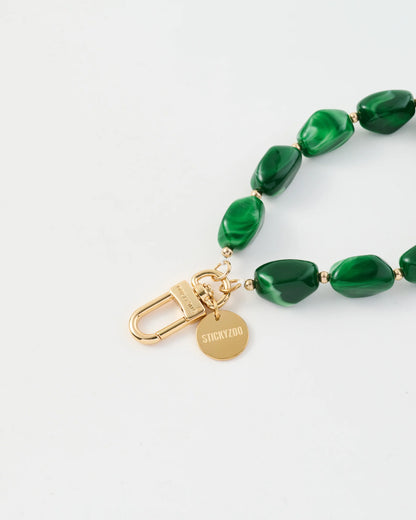 EMERALD MARBLE PHONE STRAP