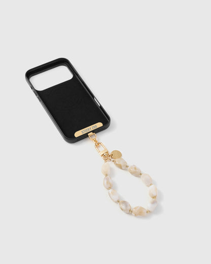 IVORY MARBLE PHONE STRAP