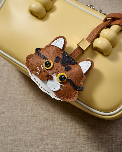 LONG-HAIR TABBY CAT CHARM