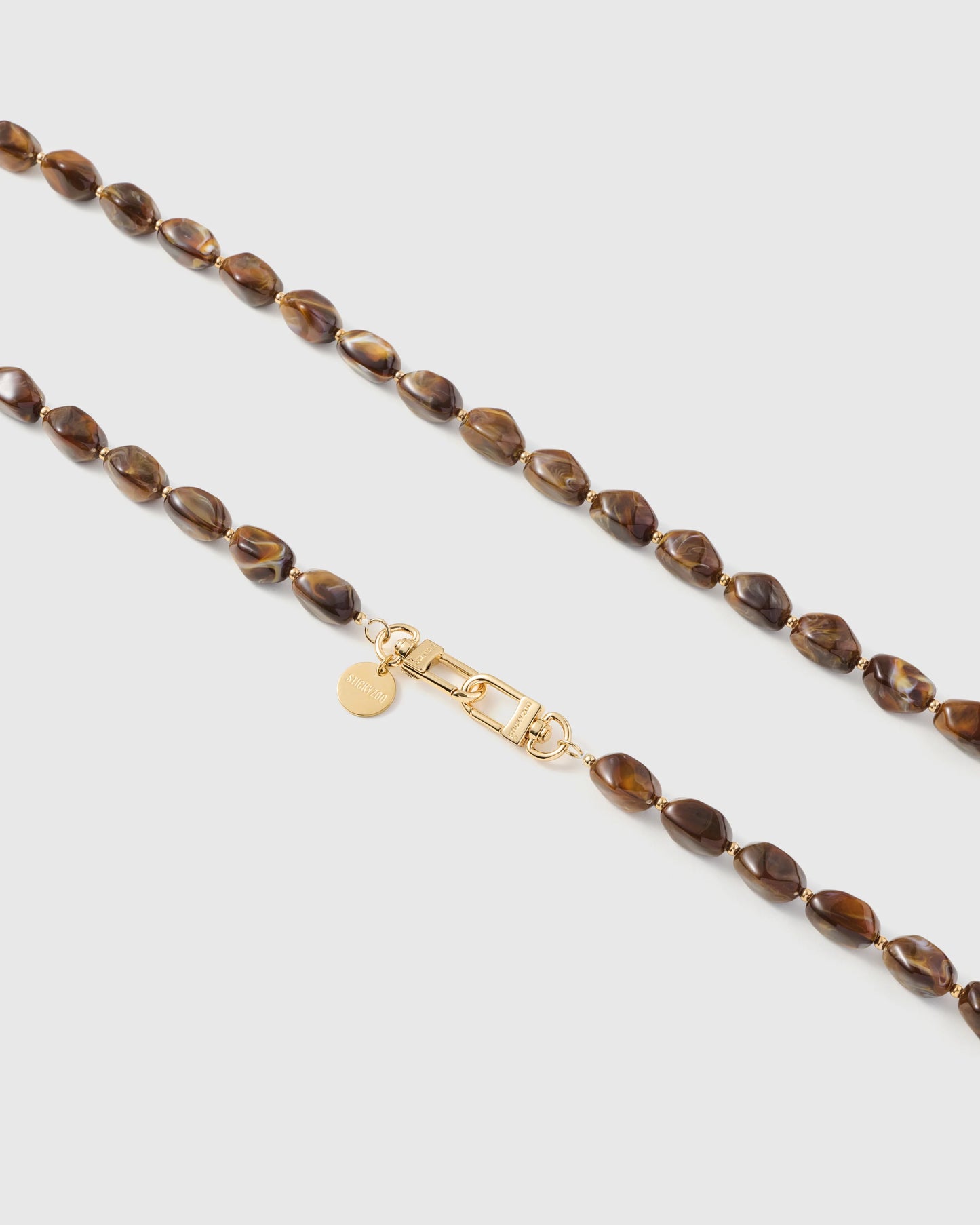 AMBER SMOKE LINK PHONE STRAP