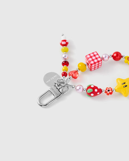 CHERRY STAR CLUSTER PHONE STRAP