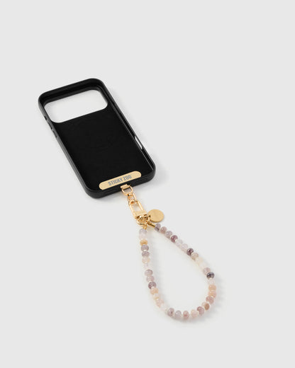 BLUSH AGATE ORBIT PHONE STRAP