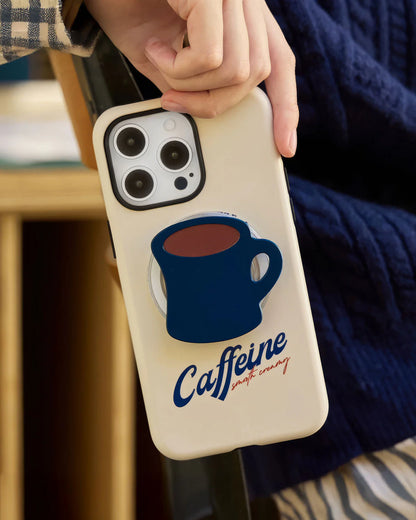 CAFFEINE MUG GRIP PHONE CASE