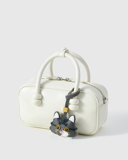 LONG-HAIR TABBY CAT CHARM