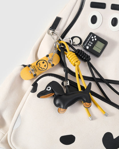 DACHSHUND BACKPACK + CHARM SET
